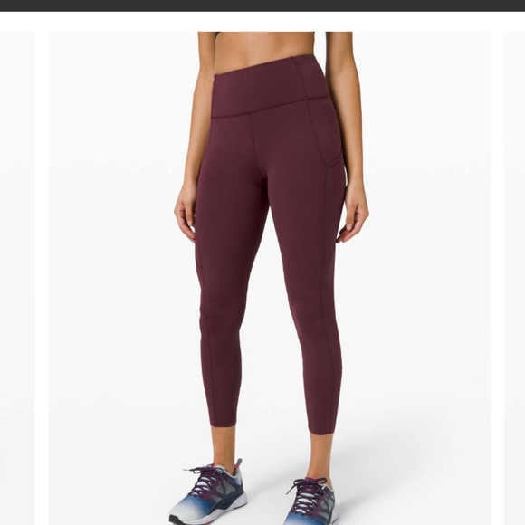 Lululemon Fast and Free Tight II 25" *Non-Reflective Nulux Size 14 - Picture 6 of 10